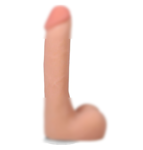 Фаллоимитатор Doc Johnson The Realistic Cock ULTRASKYN - 9 Inch with Balls Vanilla, фото 1