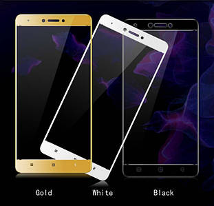 Захисне скло для Xiaomi RedMi Note 4X (чорне, біле,золотисте)
