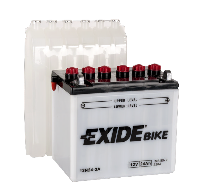 Аккумулятор мото EXIDE 12V 24AH 200A 12N24-3A [184X124X160]