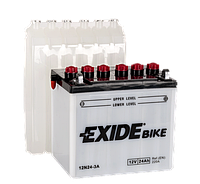 Аккумулятор мото EXIDE 12V 24AH 200A 12N24-3A [184X124X160]