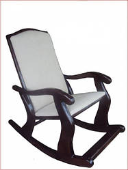 Крісло-гойдалка з масиву дерева Люкс