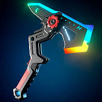 Игрушка LED Fog световой топор - кинжал трансформер + дым, звуки и свет 43 см для детей (l_16107)