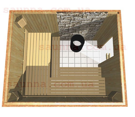 Лазня під ключ з кам'янкою Липа