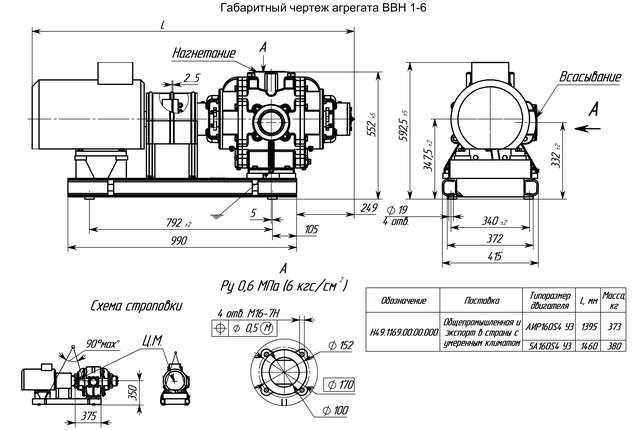 агрегат ввн1-6 вага 