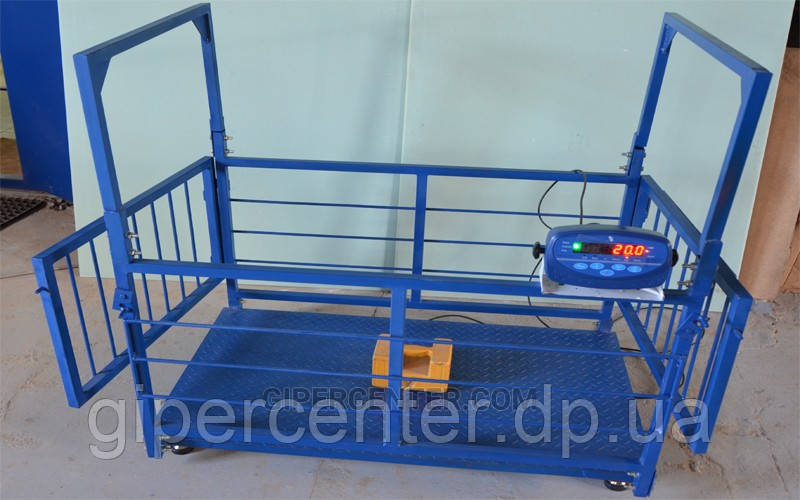 Весы для свиней и поросят TRIONYX П0712-СК-300 (700х1200 мм, НПВ=300 кг, d=100 г)