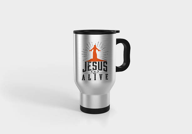 Термокружка №14 "Jesus is alive", фото 2