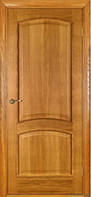 Міжкімнатні двері шпоновані дубом "Ваш Стиль" модель Капрі ПГ світлий горіх із врізкою фурнітури
