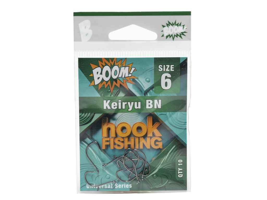 Крючок для мирной рыбы Keiryu BN No6 (10 шт/уп) (BN) ТМ BOOM, фото 1