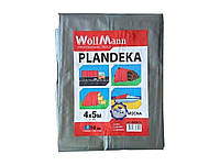 Тент строительный 4х5м серебряный 180гр/м2 PLANDEKA MEGA MOCNA арт.888845 ТМ WoffMann