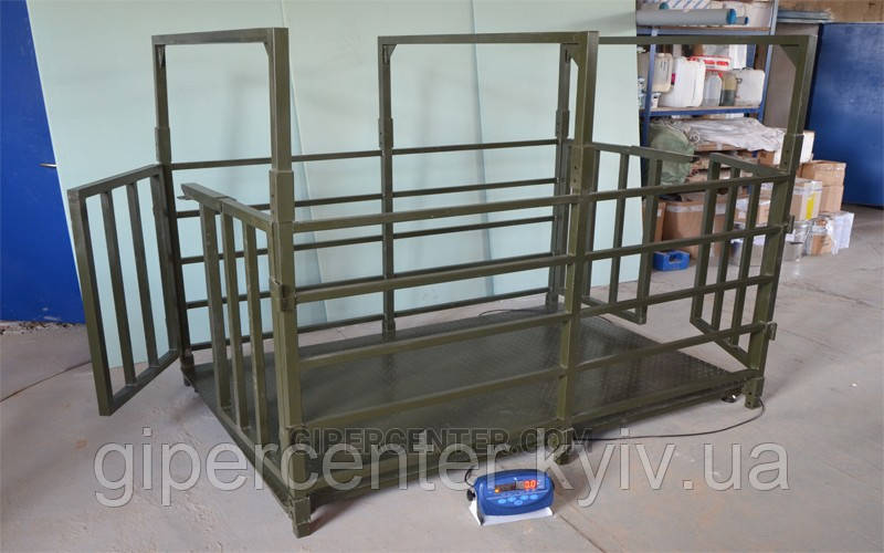 Ваги для тварин TRIONYX П1220-СК-3000 1250х2000 мм, НПВ: 3000 кг