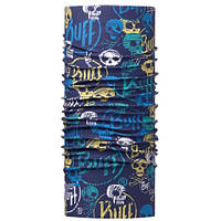 Junior High UV Buff Funnny Skulls Dark Navy