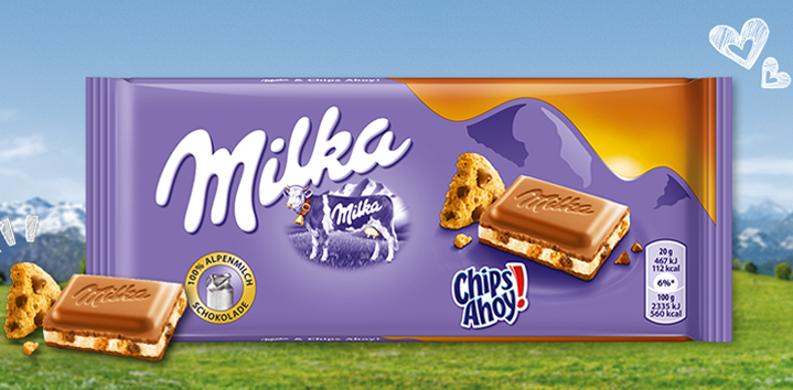 Молочный шоколад Milka Chips Ahoy 100гр. Австрия - фото 1 - id-p518626547