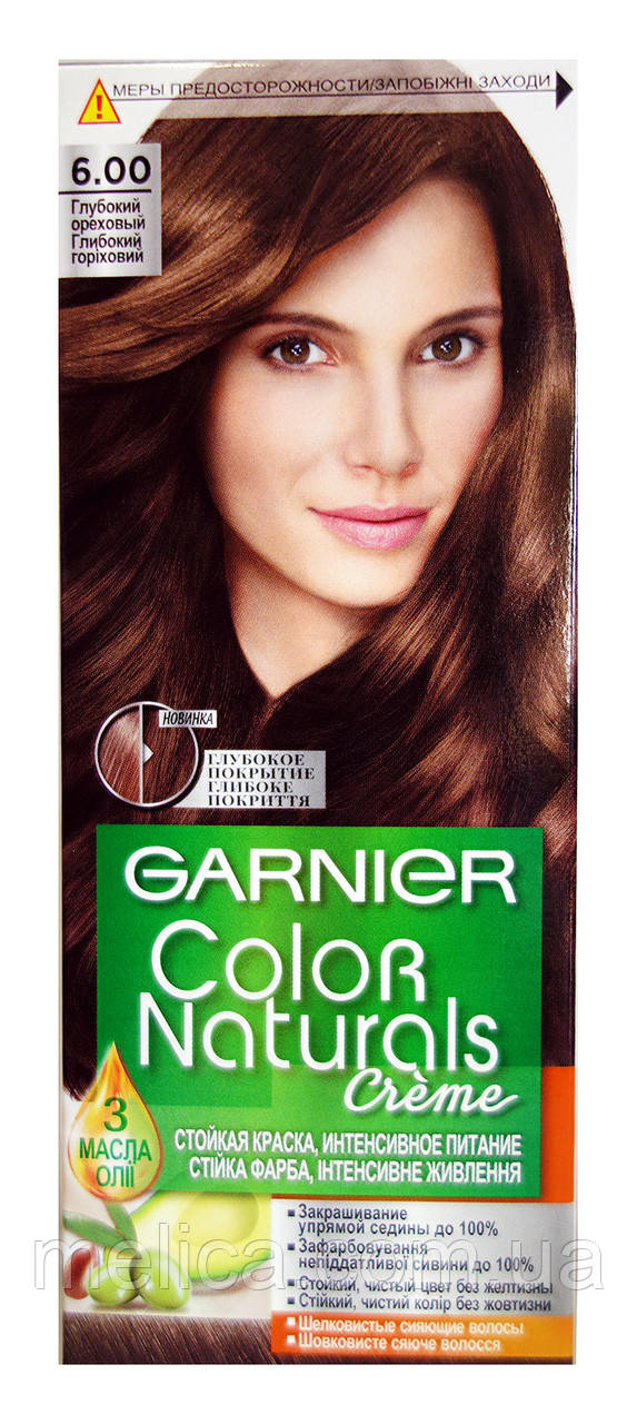 Стійка крем-фарба Garnier Color Naturals 6.00 Глибокий горіховий