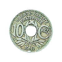Франція 10 сантимів, 1917