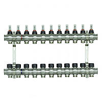 Колектор з витратомірами Raftec STEEL 1"х11 RC03-11