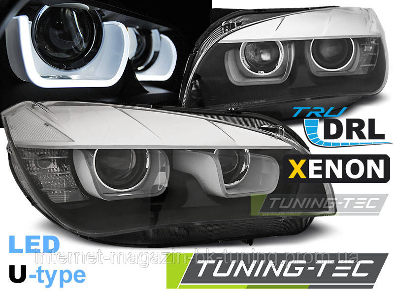 Лінзові фари біксенон BMW X1 E84 2012-2014 XENON з денними ходовими вогнями