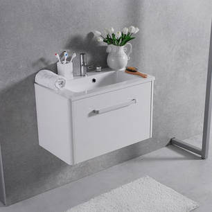 Тумба з умивальником Fancy Marble Annabelle 600 (Білий), фото 2