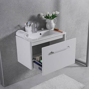 Тумба з умивальником Fancy Marble Annabelle 700 (Білий), фото 2