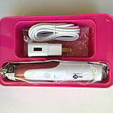 Дермапен з акумулятором, Дермаштамп MYM, 5-ти швидкісний + 3 насадки і гиалуронка в подарунок, фото 2