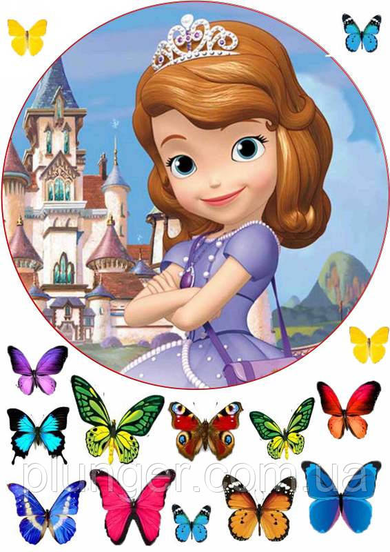 Вафельна картинка для торта Софійка (лист А4), фото 1