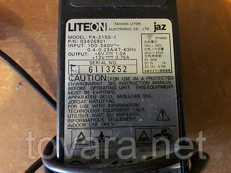 Блок живлення LiteOn PA-2150-1 AC adapter (JAZ) 5V-1A/12V-0.75 A, фото 2