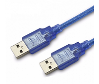 Кабель USB 2.0 RITAR AM - AM, 5.0m, прозрачный синий