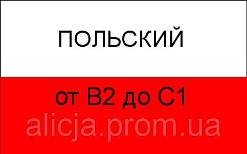 Польська мова від В2 до В2+; від В2+ до С1.