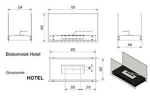 Біокамін Kratki HOTEL (чорний), фото 3