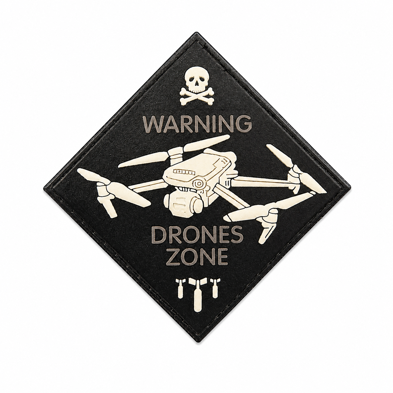 Патч / шеврон Warning Drones Zone