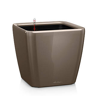 Вазон Lechuza Quadro Premium LS 28 коричневый 9 л D9-2026