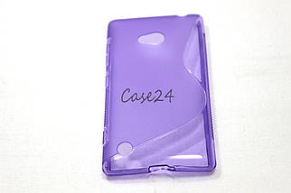 Чохол накладка для Nokia Lumia 720 фіолетовий, фото 5