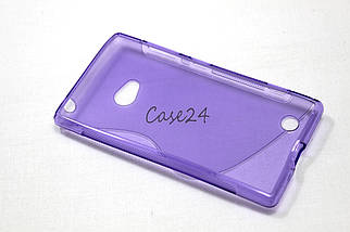 Чохол накладка для Nokia Lumia 720 фіолетовий, фото 6