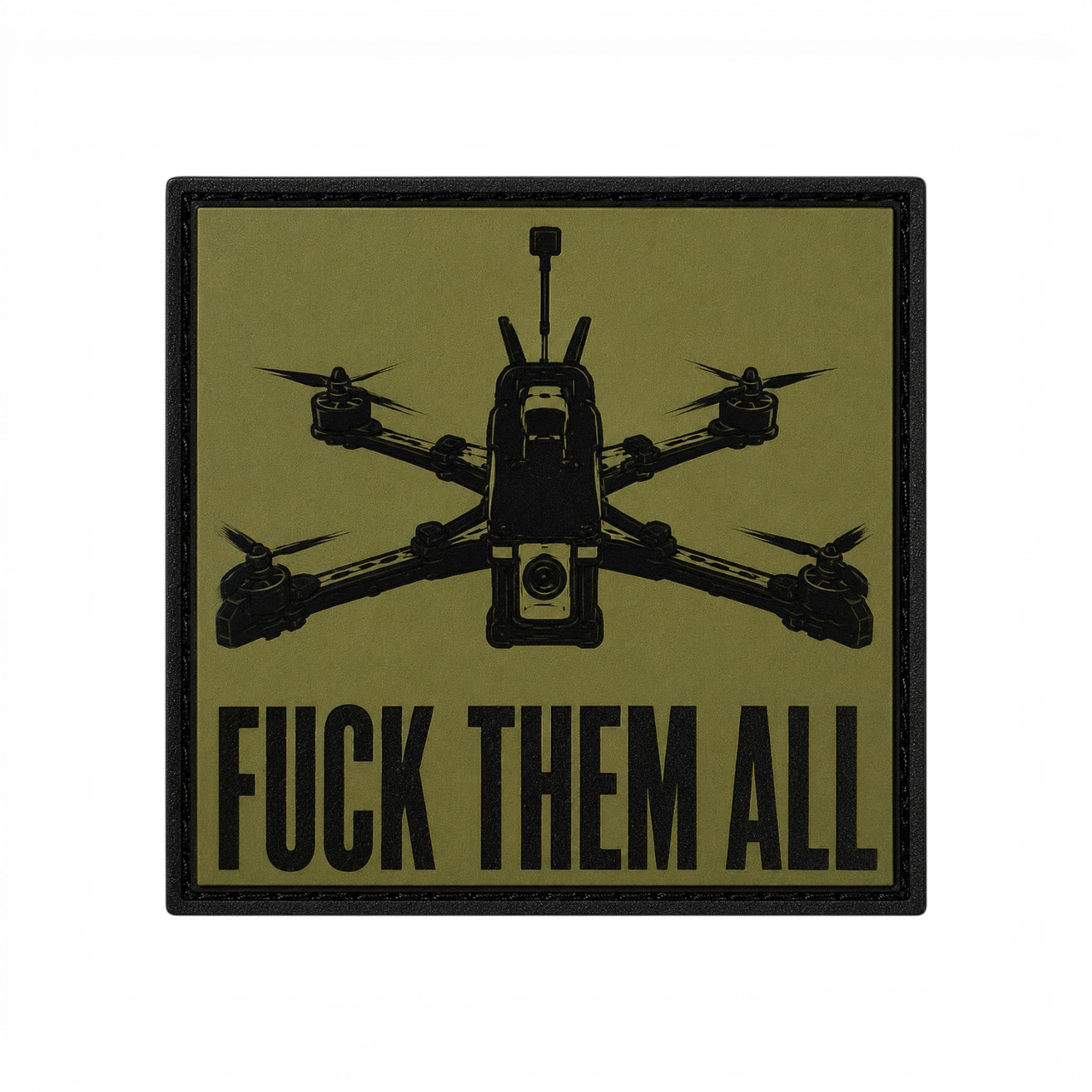 Патч / шеврон Fuck them all дрон