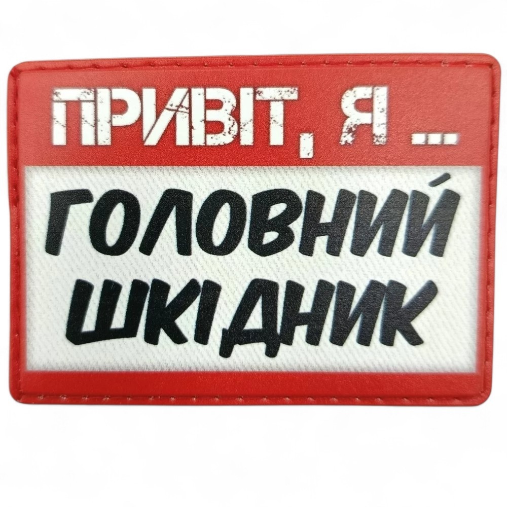 Патч / шеврон Привет, я главный вредитель
