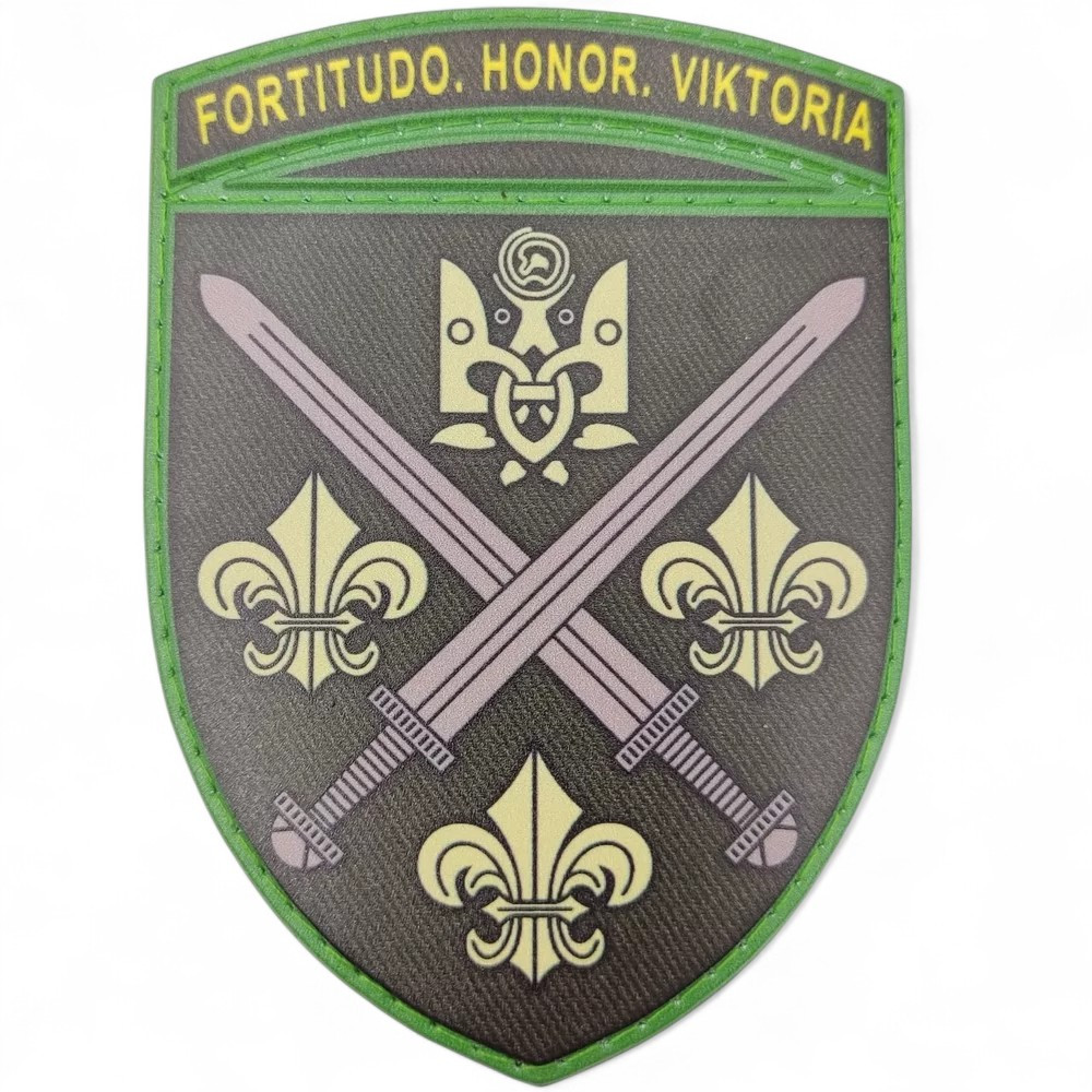 Патч / шеврон ВСУ 155 ОМБр Fortitudo Honor Viktoria 2025 олива