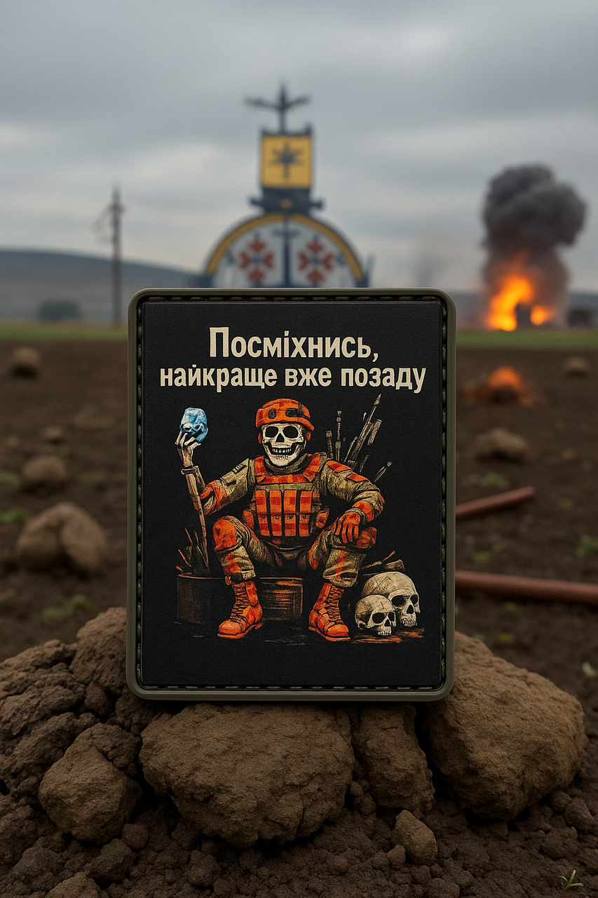 Патч / шеврон Улыбнись, лучшее уже позади»