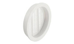 Решітка вентиляційна кругла пластикова біла D 49 мм
