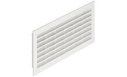 Решітка вентиляційна із захисною облямівкою 254x108 мм біла