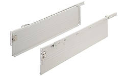 Направляюча система для висувних ящиків Метабокс 450мм Н 150мм сталь колір: білий RAL9010