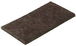 Підп'ятник меблевий прямокутний, 50х100мм, фетр білий