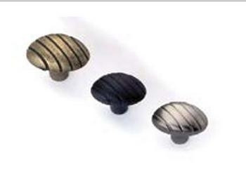 Ручка-кнопка Country Spiral 28x18 SLV, фото 1