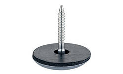 Підп'ятник меблевий круглий для забивання 25 мм, сірий
