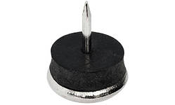 Підп'ятник меблевий круглий для забивання з гумовою прокладкою 18 мм