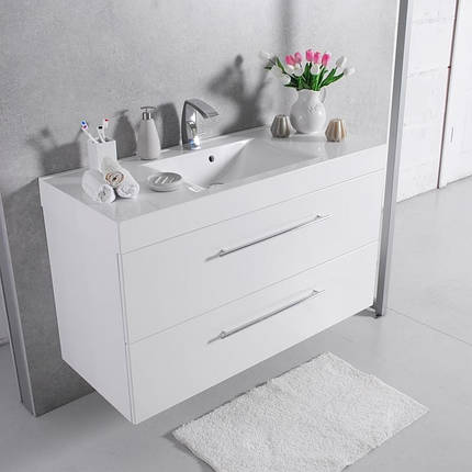 Тумба с умывальником Fancy Marble Barbados 120 (ШН-8) (Белый), фото 2