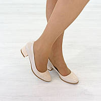 Классические туфли женские Woman's heel кожаные на каблуке 4 см 39