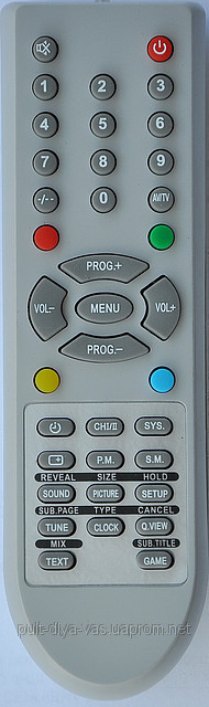 Пульт для телевізора SUPRA.  Модель LCD