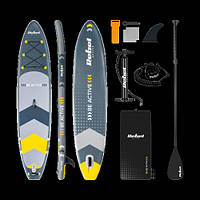 Надувна SUP-дошка REBEL ACTIVE RBA-4500 350 cm сіра дошка для стабільного та комфортного катання