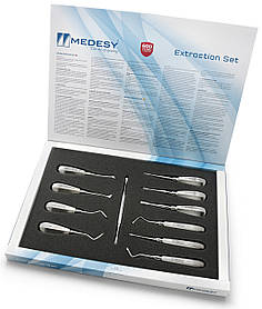 Набір елеваторів хірургічних (10 елеваторів і распатор), Medesy 684/SET