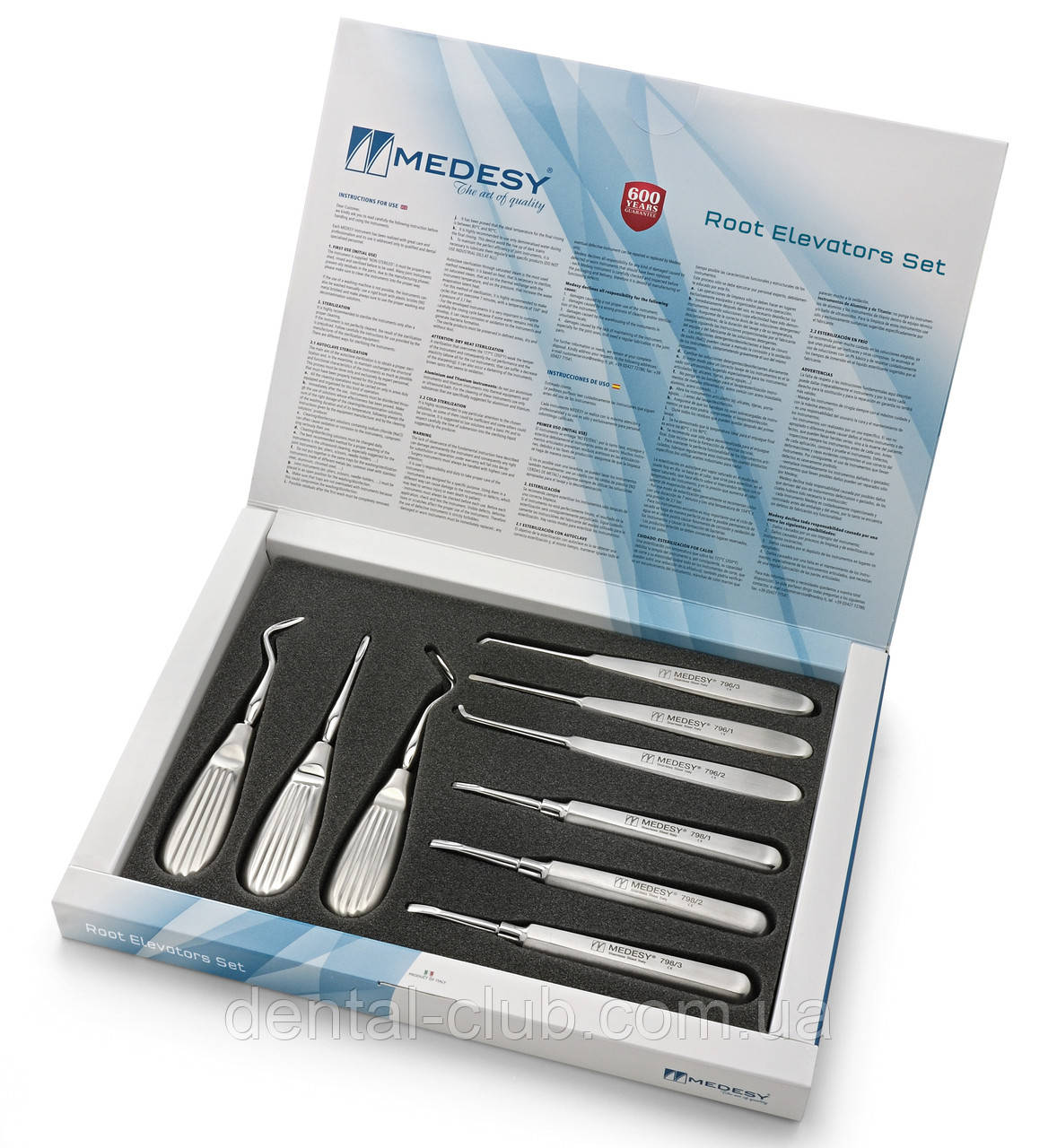 Набір елеваторів хірургічних 9 шт., Medesy 686/SET, фото 1