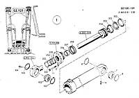 1590961 Ремкомплект гидроцилиндра подъема стрелы O&K (Orenstein & Koppel) MH 6